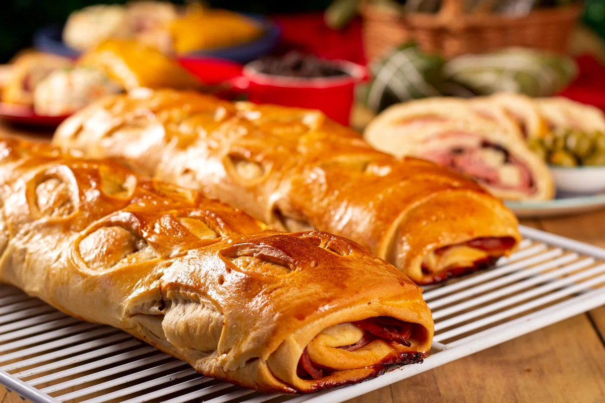 Pan de Jamón con Queso Crema